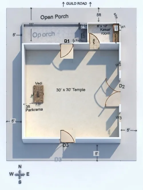 Chaityalaya Building